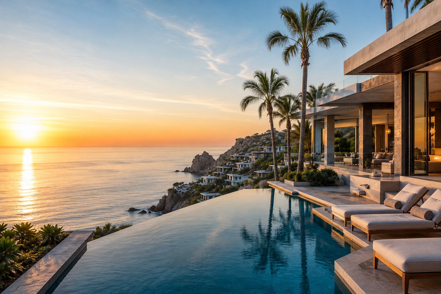 Luxury oceanfront estate in Los Cabos under professional property management